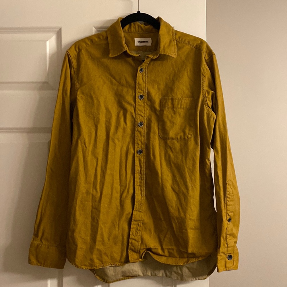 Taylor Stitch mustard color button down size large